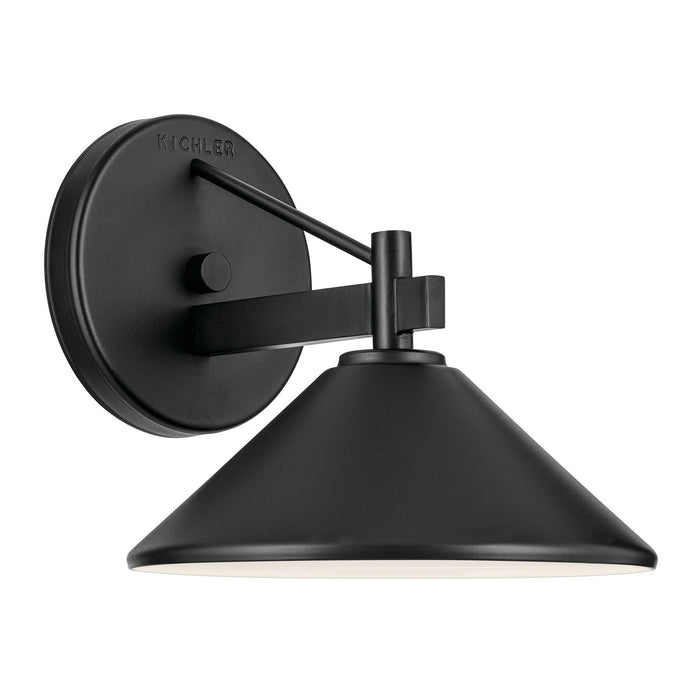 Kichler - 49059BK - One Light Outdoor Wall Mount - Ripley - Black