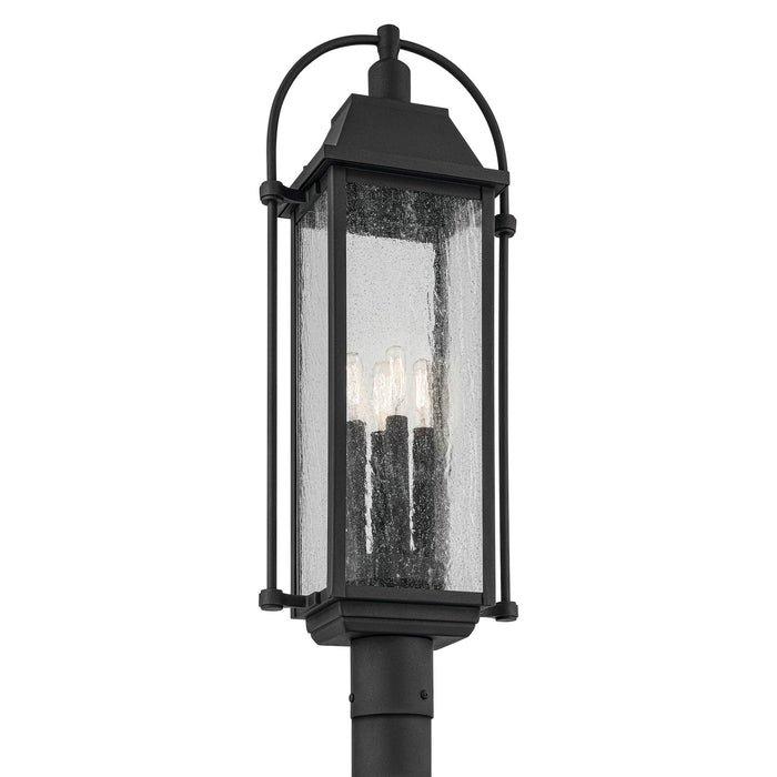 Kichler - 49717BKT - Four Light Outdoor Post Mount - Harbor Row - Textured Black