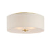 Maxim - 10010OMNAB - Three Light Flush Mount - Bongo - Natural Aged Brass