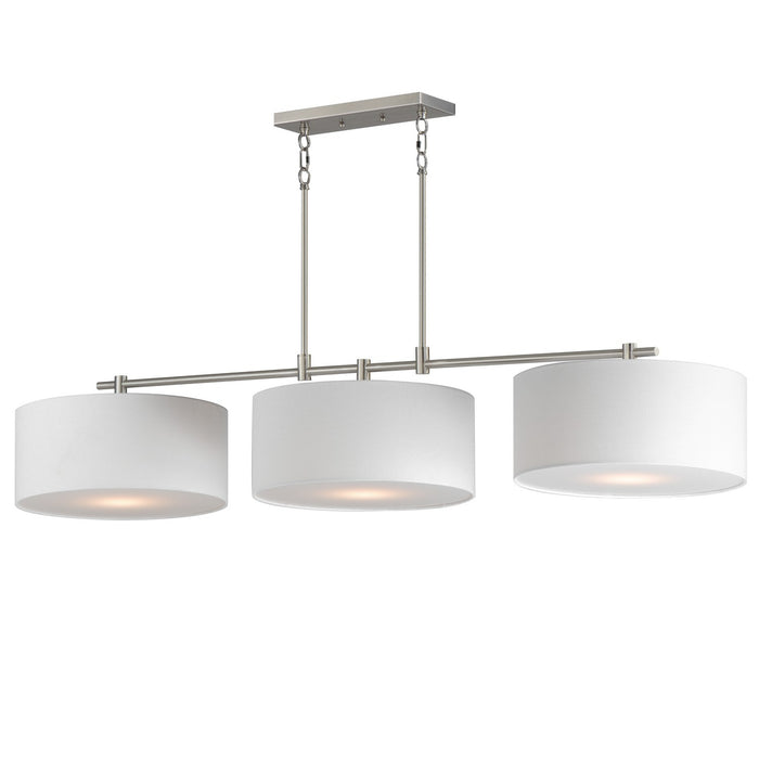 Maxim - 10017WLSN - Three Light Pendant - Bongo - Satin Nickel