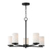 Maxim - 10286SWBK - Five Light Chandelier - Lateral - Black