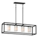 Maxim - 10288SWBK - Four Light Linear Pendant - Lateral - Black