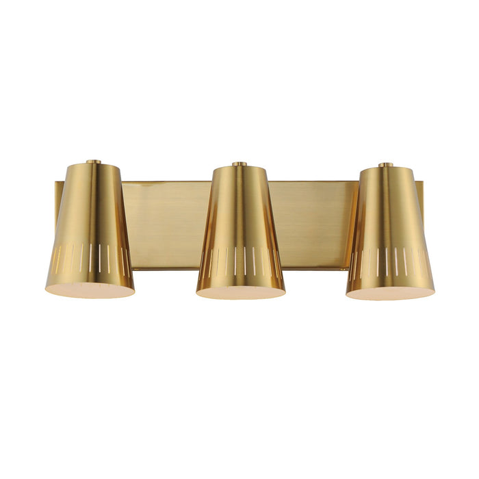 Maxim - 11433NAB - Three Light Bath Vanity - Helsinki - Natural Aged Brass