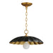 Maxim - 18055BKGL - One Light Pendant - Primrose - Black / Gold Leaf