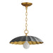 Maxim - 18055DGGL - One Light Pendant - Primrose - Dark Grey / Gold Leaf