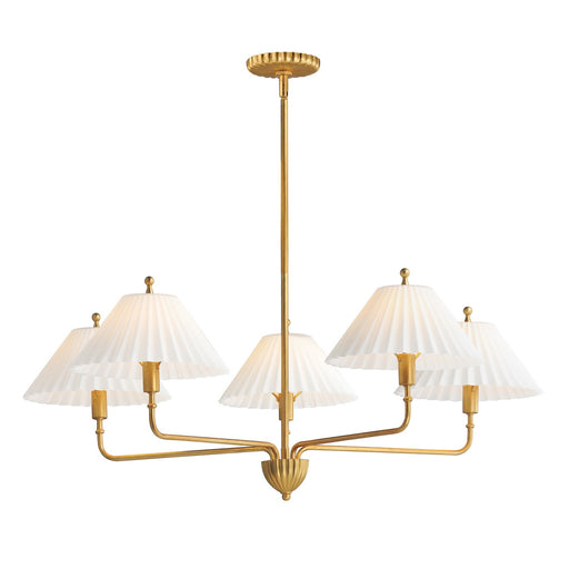 Maxim - 18315SWGL - Five Light Chandelier - Kismet - Gold Leaf