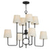 Maxim - 27728OFCHL - Eight Light Chandelier - Paoli - Charcoal Bronze