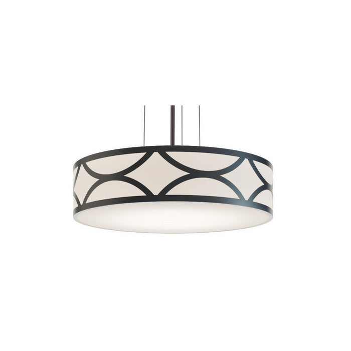 AFX Lighting - LAKP20MBBK - Three Light Pendant - Lake - Black