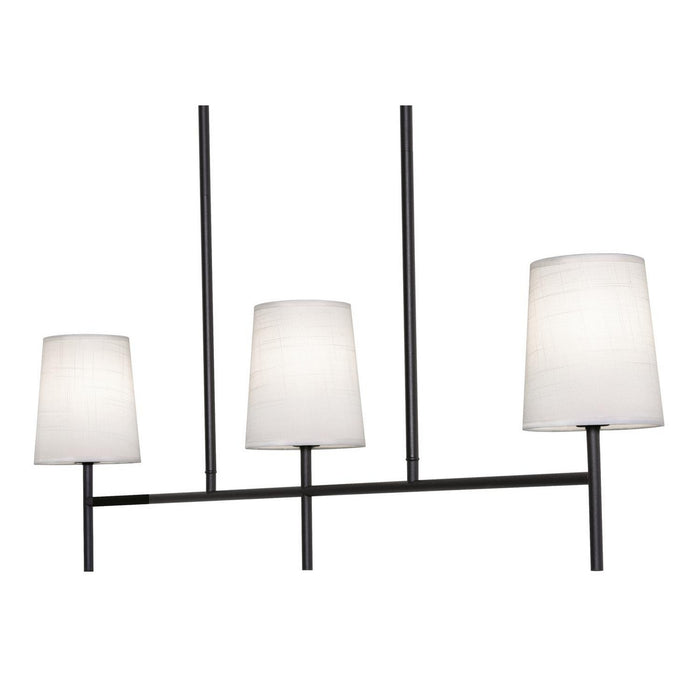 AFX Lighting - ROSP3605CBBK - Three Light Linear Pendant - Rose - Black