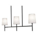 AFX Lighting - ROSP3605CBBK - Three Light Linear Pendant - Rose - Black