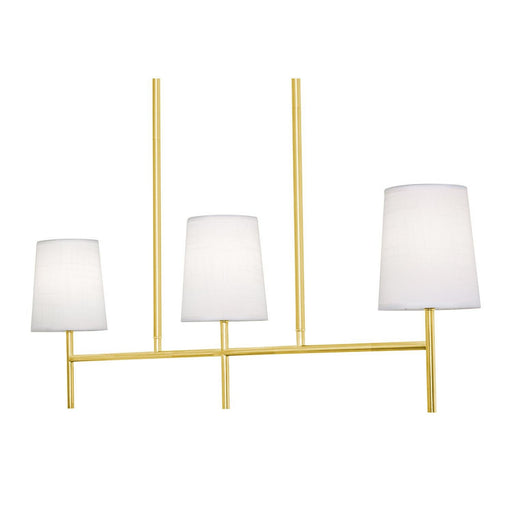 AFX Lighting - ROSP3605CBSB - Three Light Linear Pendant - Rose - Satin Brass