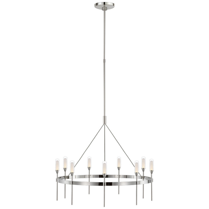 Visual Comfort Signature - PB 5030PN-CG - LED Chandelier - Overture - Polished Nickel