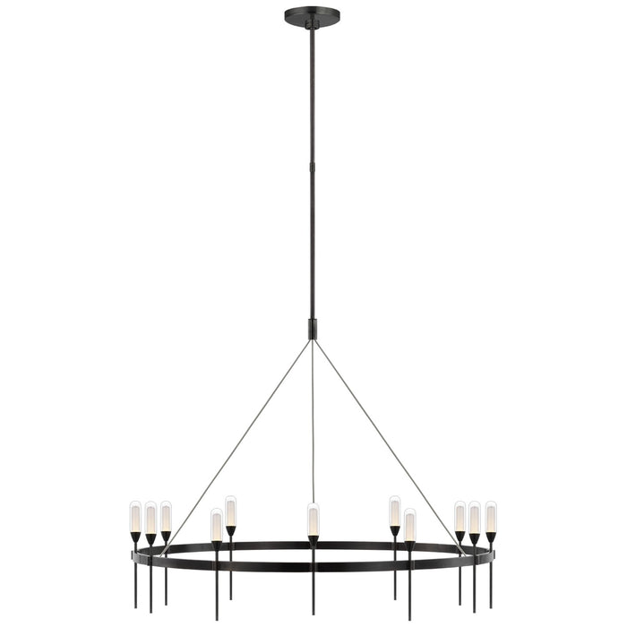 Visual Comfort Signature - PB 5031BZ-CG - LED Chandelier - Overture - Bronze