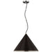 Visual Comfort Signature - SK 5558PN-BRT - LED Pendant - Reine - Polished Nickel and Black Rattan