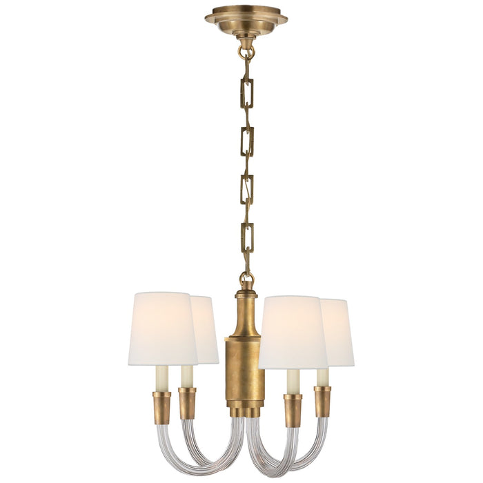 Visual Comfort Signature - TOB 5031HAB-L - Four Light Chandelier - Vivian - Crystal with Brass