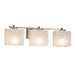 Justice Designs - FSN-8443-55-WEVE-NCKL - Three Light Bath Bar - Fusion - Brushed Nickel