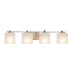 Justice Designs - FSN-8444-30-WEVE-NCKL - Four Light Bath Bar - Fusion - Brushed Nickel