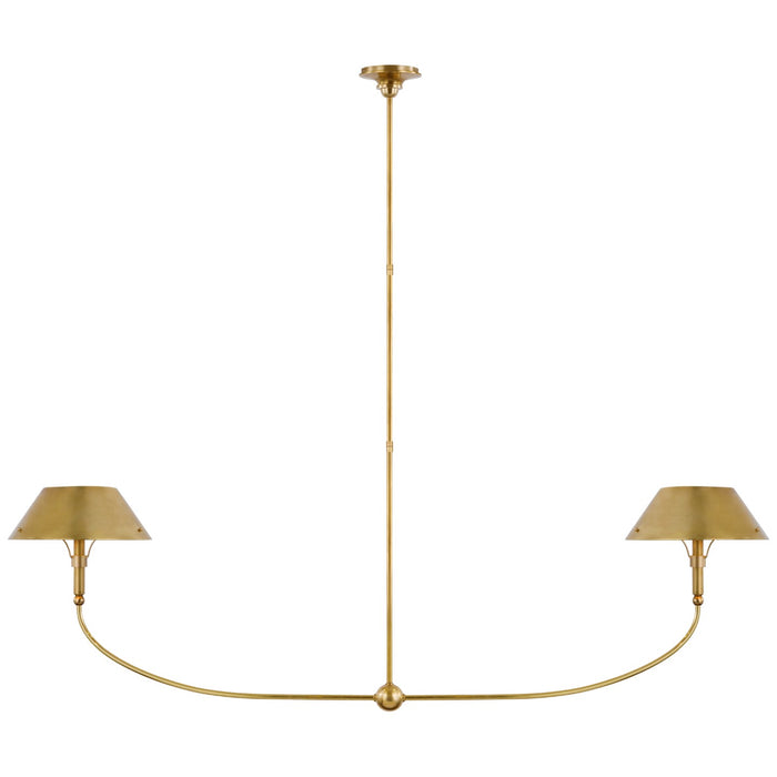 Visual Comfort Signature - TOB 5728HAB-HAB - LED Linear Chandelier - Turlington - Hand-Rubbed Antique Brass