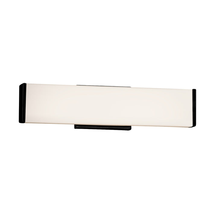 Justice Designs - FSN-8601-OPAL-MBLK - LED Linear Bath Bar - Fusion - Matte Black