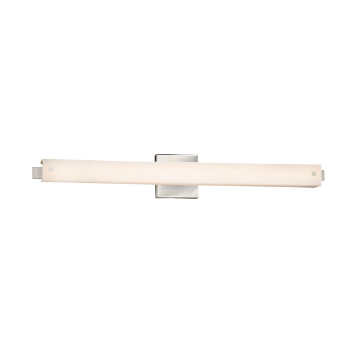 Justice Designs - FSN-8685-OPAL-NCKL - LED Linear Bath Bar - Fusion - Brushed Nickel