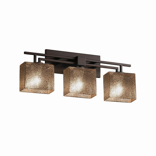 Justice Designs - FSN-8703-55-MROR-DBRZ - Three Light Bath Bar - Fusion - Dark Bronze