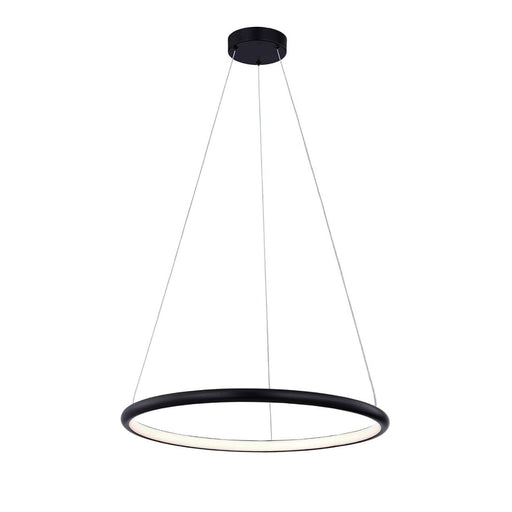 Justice Designs - NSH-4482-MBLK - LED Pendant - Circola - Matte Black