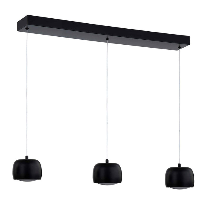 Justice Designs - NSH-8115-MBLK - LED Linear Chandelier - Frascati - Matte Black