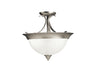 Kichler - 3623NI - Three Light Semi Flush Mount - Dover - Brushed Nickel