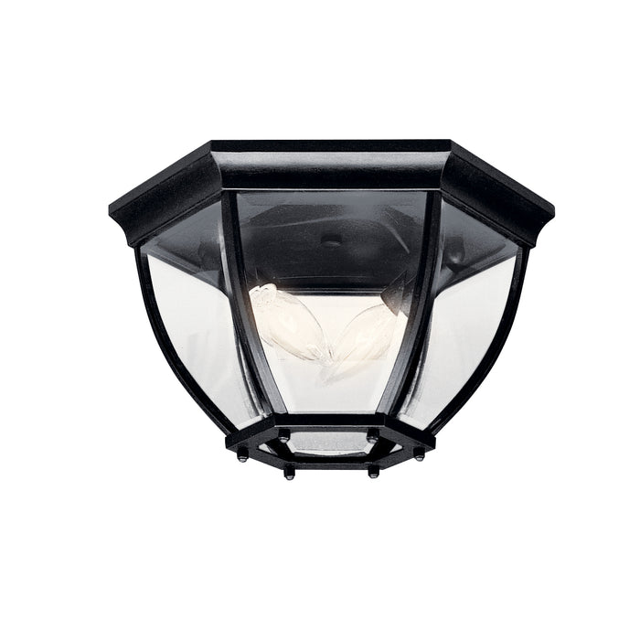 Kichler - 9886BK - Two Light Outdoor Ceiling Mount - Black