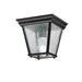 Kichler - 9859BK - One Light Outdoor Ceiling Mount - Black