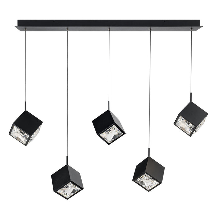 W.A.C. Lighting - PD-29305L-BK - LED Chandelier - Ice Cube - Black