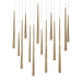 Modern Forms - PD-41714L-AB - LED Pendant - Cascade - Aged Brass