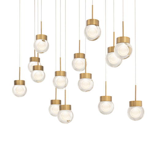 Modern Forms - PD-82014L-AB - LED Pendant - Double Bubble - Aged Brass