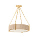 Hudson Valley - 1634-GL - Four Light Chandelier - Quebec - Gold Leaf