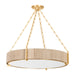 Hudson Valley - 1636-GL - Six Light Chandelier - Quebec - Gold Leaf