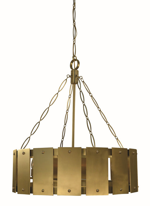 Framburg - 5868 BR - Eight Light Chandelier - Barrington - Brushed Brass