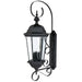 Capital Lighting - 9723BK - Three Light Outdoor Wall Lantern - Carriage House - Black