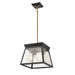 Artcraft - AC11851BK - Four Light Chandelier - Lucian - Black and Brushed Brass