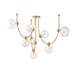 Corbett Lighting - 450-67-VB - Nine Light Chandelier - Astraia - Vintage Brass