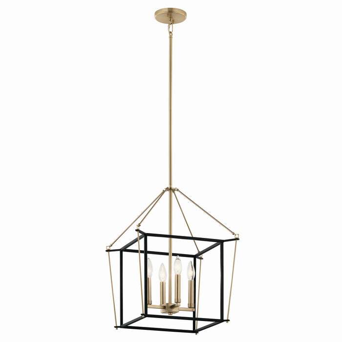 Kichler - 52626CPZ - Four Light Foyer Pendant - Eisley - Champagne Bronze