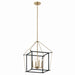 Kichler - 52626CPZ - Four Light Foyer Pendant - Eisley - Champagne Bronze