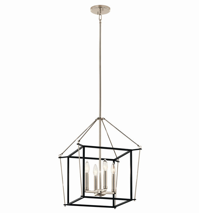 Kichler - 52626PN - Four Light Foyer Pendant - Eisley - Polished Nickel