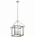 Kichler - 52626PN - Four Light Foyer Pendant - Eisley - Polished Nickel