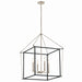 Kichler - 52627PN - Four Light Foyer Pendant - Eisley - Polished Nickel