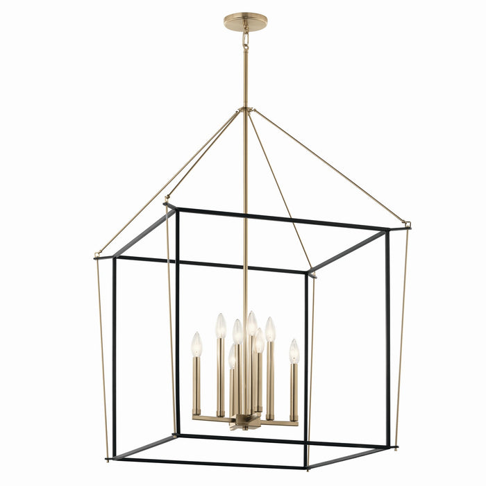 Kichler - 52628CPZ - Eight Light Foyer Pendant - Eisley - Champagne Bronze