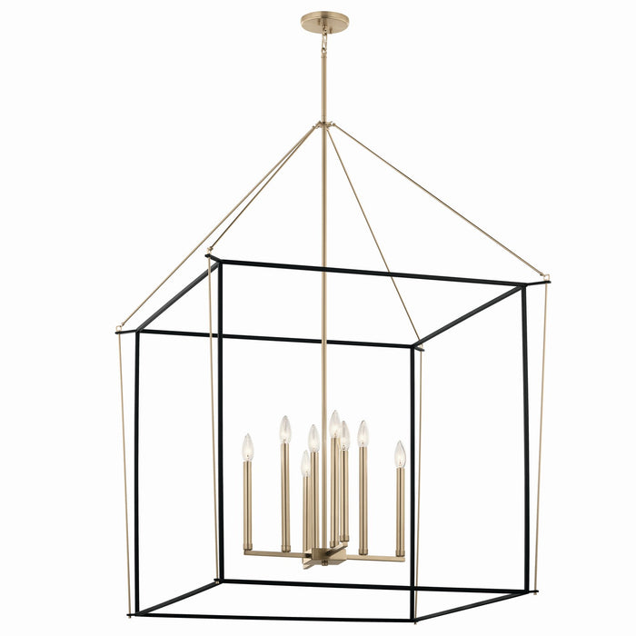 Kichler - 52629CPZ - Eight Light Foyer Pendant - Eisley - Champagne Bronze