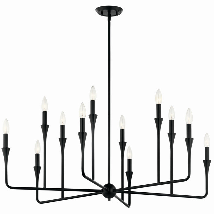 Kichler - 52692BK - 12 Light Chandelier - Alvaro - Black