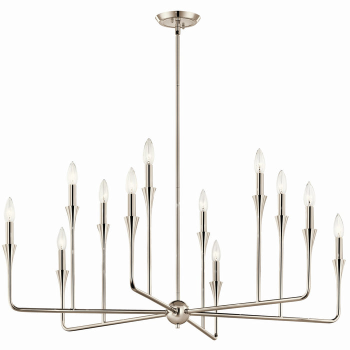 Kichler - 52692PN - 12 Light Chandelier - Alvaro - Polished Nickel