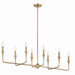 Kichler - 52693CPZ - Eight Light Linear Chandelier - Alvaro - Champagne Bronze