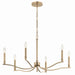 Kichler - 52695CPZ - Six Light Chandelier - Malene - Champagne Bronze